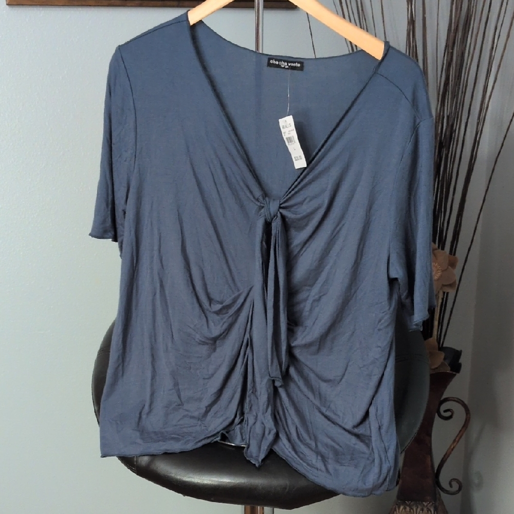 Cha Cha Vente Deep Blue Women's Blouse